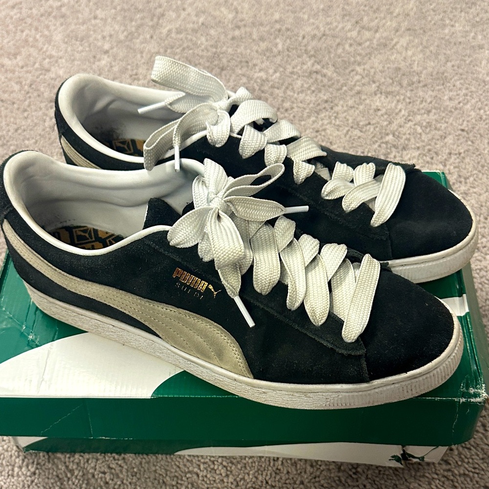 Puma Black and White Men's Sneakers